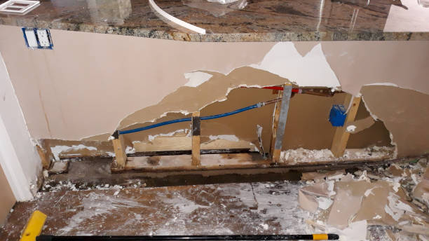 Water damage restoration process in OK